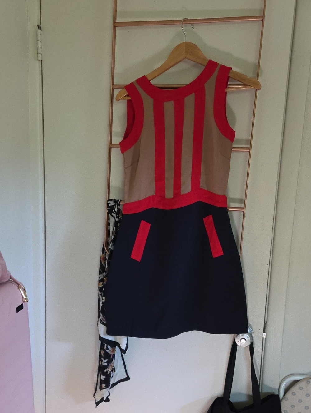 Modcloth Bea & Dot Colorblock Sleeveless Mod Dress